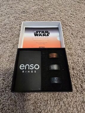 Enso Star Wars Silicone Wide Ring Set Size 12